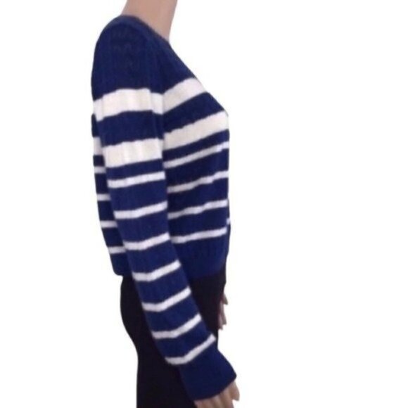 Soft Joie Billy striped knit cropped pullover sweater Size Large - Picture 4 of 7